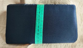 Bolso de fiesta azul con pedrería