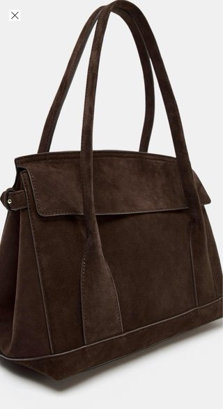 Bolso Piel Zara Marrón Nuevo
