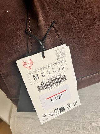 Bolso Piel Zara Marrón Nuevo