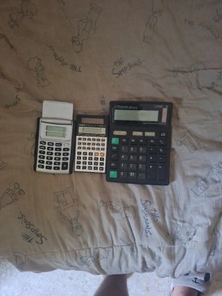 Calculadoras Casio y Citizen