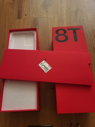 OnePlus 8T 8/128GB Luna Silver Caja y Cargador