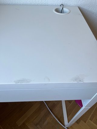 Escritorio blanco Ikea Micke