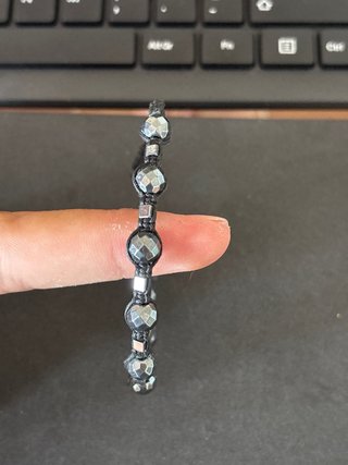 Pulsera Lotus Negra y Plateada