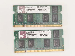 2x Kingston DDR2 2GB 800MHz PC2-6400S
