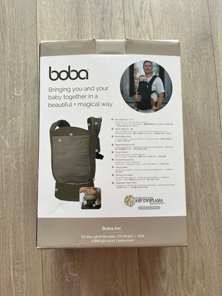Mochila Portabebés Boba Gris