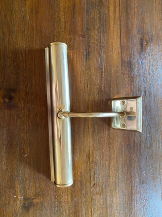 Lámpara de pared para cuadro dorada