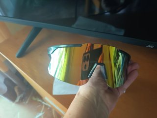Gafas deportivas espejo doradas