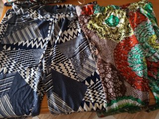 Lote 2 pantalones estampados talla única