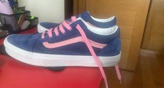 Zapatillas Vans Azul y Rosa 39