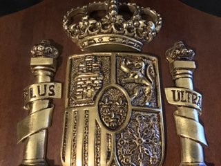 Metopa Escudo de España, Plus Ultra 1975 Original