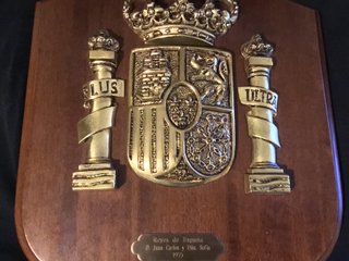 Metopa Escudo de España, Plus Ultra 1975 Original
