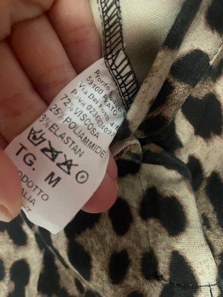 Pantalón estampado leopardo T.M