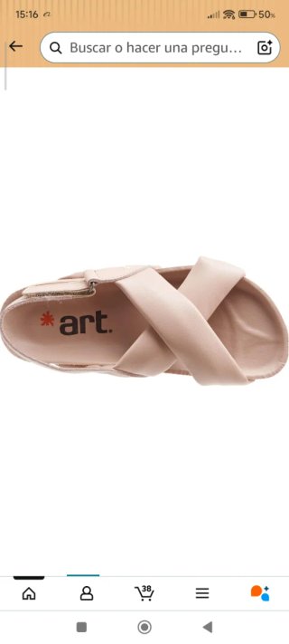 Sandalias Art Piel Natural