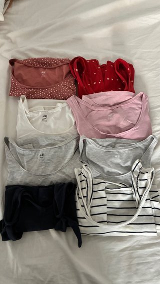 Lote 16 Camisetas Premamá H&M Talla M