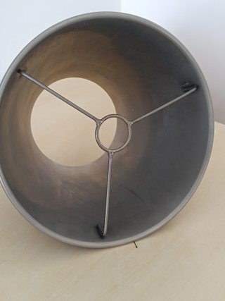 Tulipa de lámpara pelo y metal