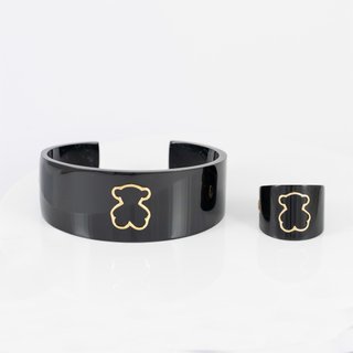 Pulsera esclava Tous de Resina motivo en oro 18k