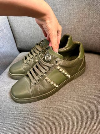 Zapatillas My Brand tachuelas verde