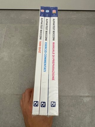 Alpha Test PLUS Bocconi - 3 Libri Kit completo