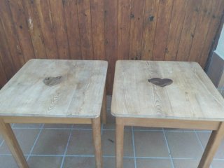 Tavoli Cuore Castagno e Ulivo