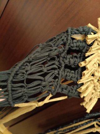 Hombrera Macramé Trapillo Capa Corta