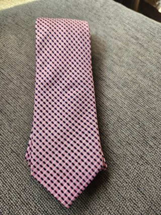 Corbata Dustin 100% Seda Rosa y Morado