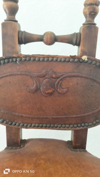 2 Poltrone in Pelle Marrone