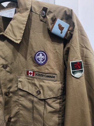 Camisa Boy Scouts Canada Vintage Años 70-80