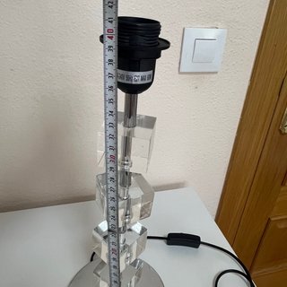 Lámpara de mesa moderna cubos metacrilato