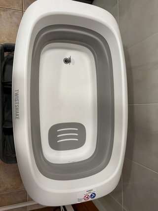 Bañera plegable Twistshake con soporte