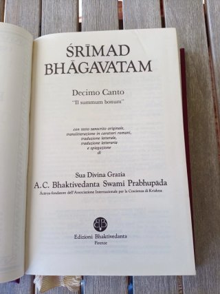 Decimo Canto Śrīmad Bhāgavatam Il summum bonum