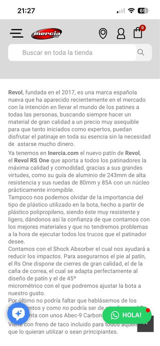 Patinetes en línea Revol