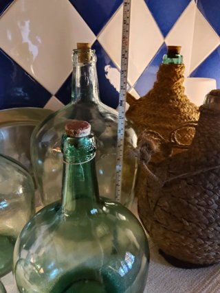 Bottiglie di vetro vintage in vari formati