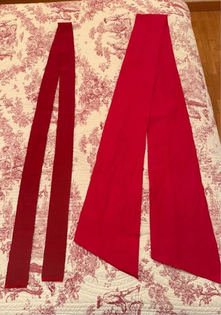 Vestido camisero largo Carolina Herrera rojo