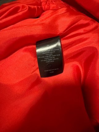 Vestido camisero largo Carolina Herrera rojo