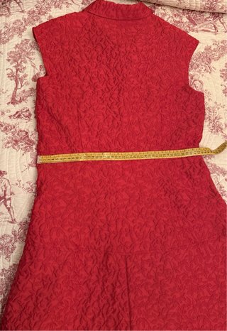 Vestido camisero largo Carolina Herrera rojo