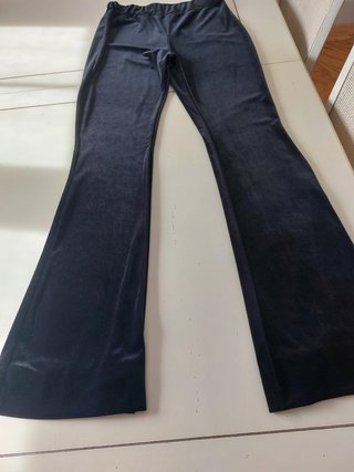 Pantalón campana terciopelo negro