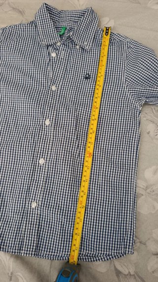 Camisa de cuadros hombre Benetton