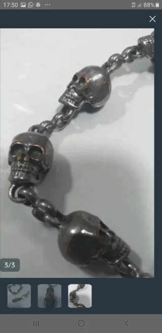 Llavero y pulsera calaveras