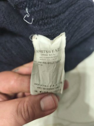 Jersey Stone Island Negro Vintage