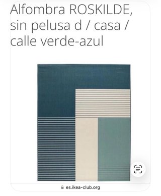 Alfombra Ikea Roskilde Diseño Geométrico