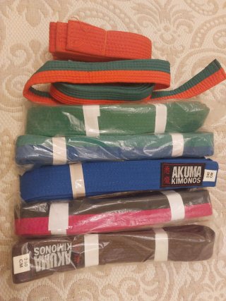 Lote Cinturones Artes Marciales Akuma