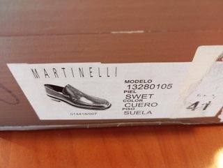 Zapatos de piel Martinelli negros hombre