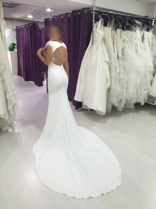 Vestido de Novia Blanco. Modelo St Patrick.