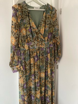 Vestido largo estampado floral talla 42