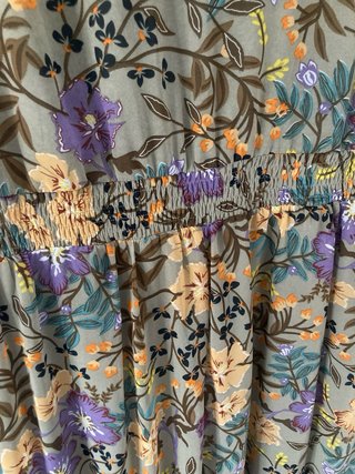 Vestido largo estampado floral talla 42