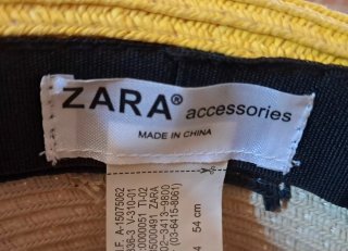 Cappello paglia Zara circonferenza 56 cm
