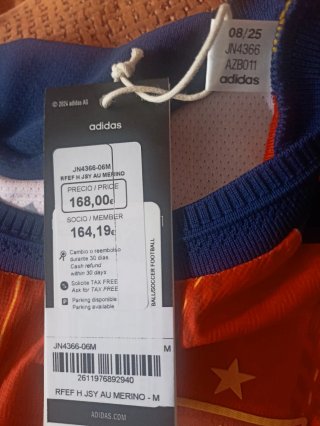 Camiseta Adidas España 2026 Talla M