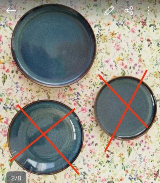 4 Platos Planos IKEA Glindelig