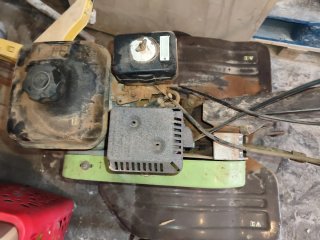 Motocultor con motor de gasolina