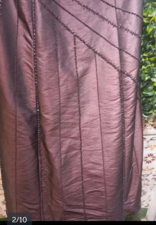 Vestido de ceremonia marrón